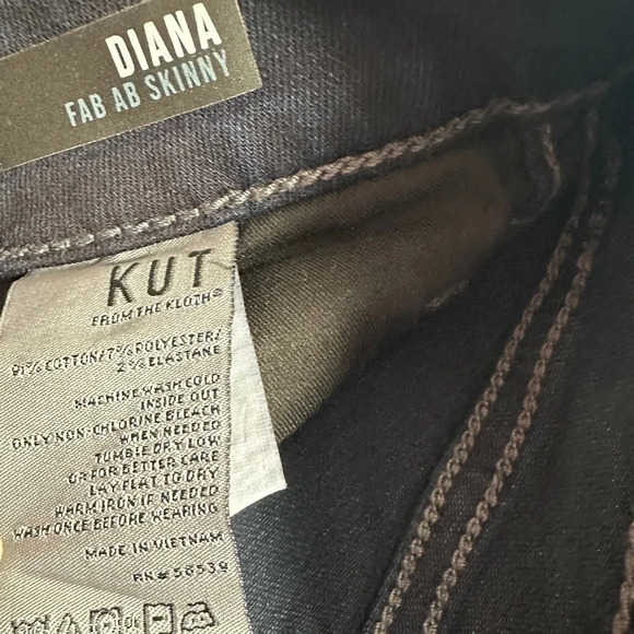 Kut from the Kloth Dianna High Rise Skinny Jeans Denim 14P 14 Petite New NWT - Picture 9 of 10